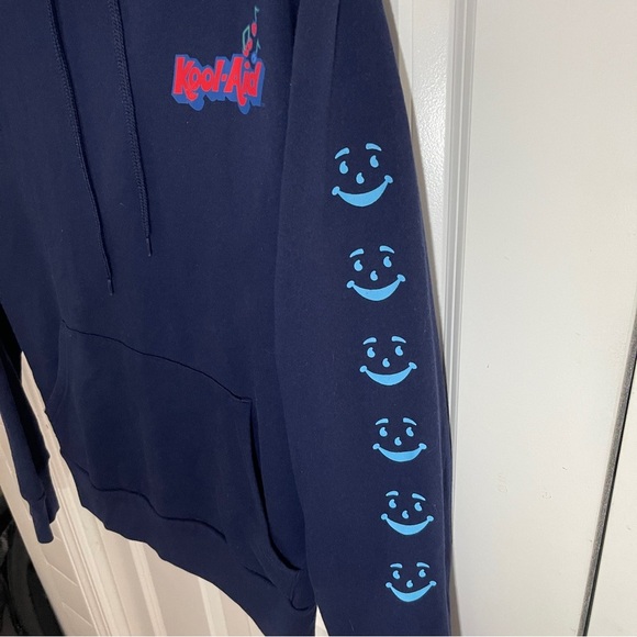 Mad Engine Retro Kool-Aid Jammers 90s Hoodie Navy Size Small Vintage Kraft Foods - Picture 5 of 10